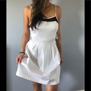 White skater dress